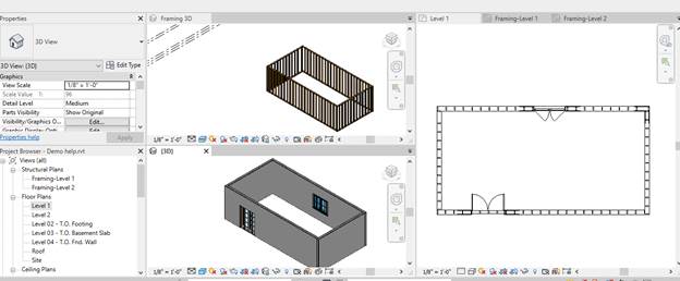 Select walls for reframing