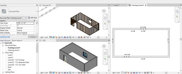 Structural Plans after reframing
