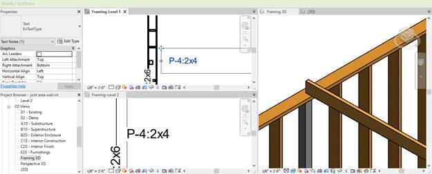 Post placed in model