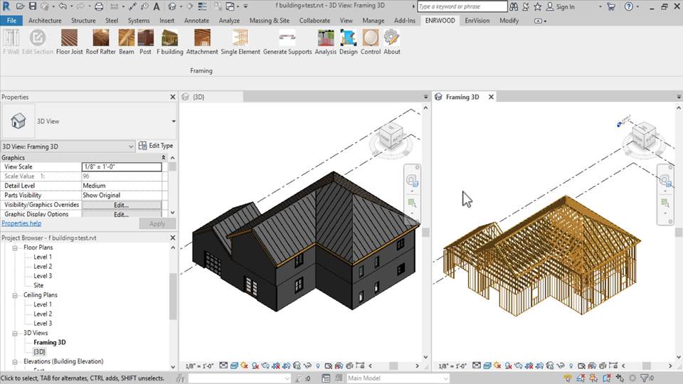 Framing model created