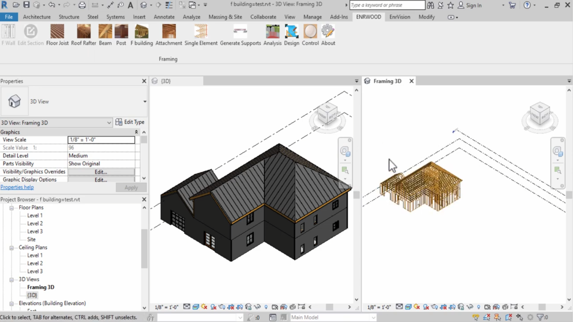 Light wood frame construction